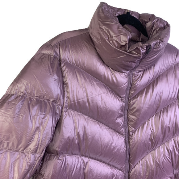 ATHLETA Lilac Purple Goose Down Puffer Coat - Picture 4 of 13